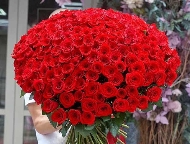 Bouquet of 199 red roses 60 cm (pre-order, 5 days) photo