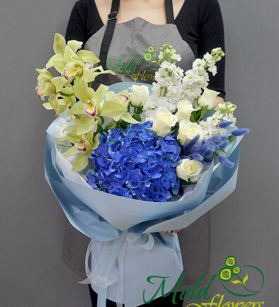 Bouquet "Blue Lagoon" photo 394x433