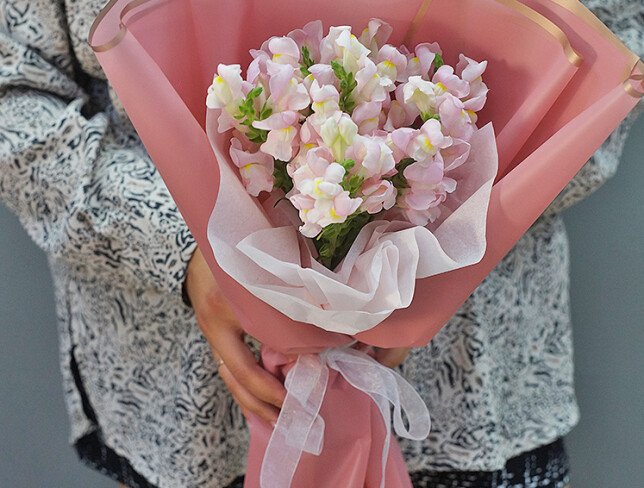 Bouquet of 7 Pink Snapdragons photo