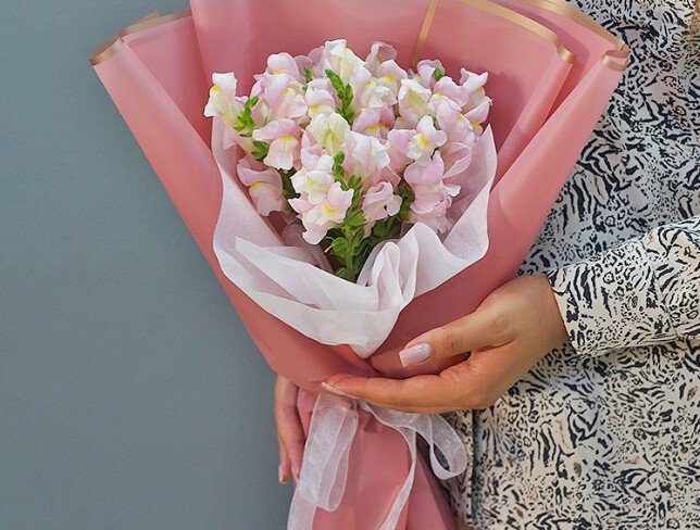 Bouquet of 7 Pink Snapdragons photo