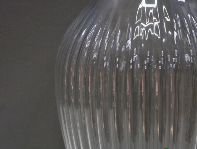 Oval Glass Vase 25 × 9 cm photo