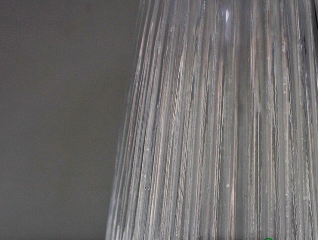 Clear Glass Vase 23 × 10 cm photo