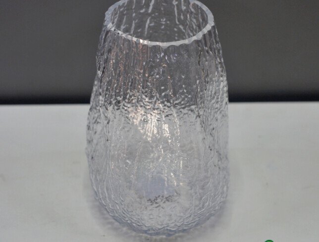 Textured Glass Vase 25 × 10 cm photo
