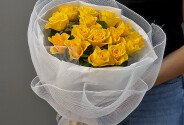Букет из 15 жёлтых роз — фото 1