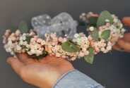 Wreath of Gypsophila and Eucalyptus — photo 1