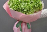 Buchet din 5 hortensii verzi — foto 4