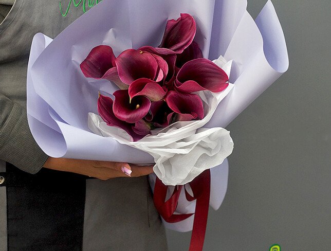 Buchet din 11 cale mov foto
