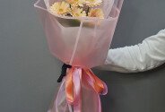 Bouquet of 7 Soft Pink Mini Gerberas — photo 3
