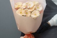 Bouquet of 9 Soft Pink Mini Gerberas — photo 3