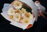 Bouquet of 9 Soft Pink Mini Gerberas — photo 4